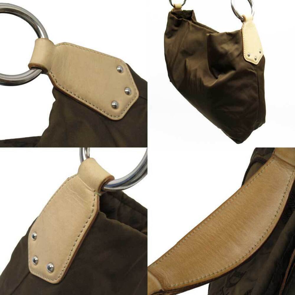 Prada Shoulder Bag Khaki Green Leather - Picture 2 of 3